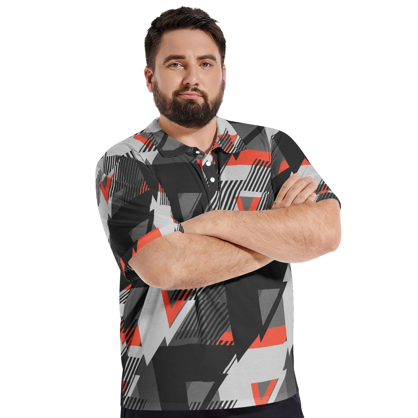 2024 Men's All-Over-Print Polo Shirts