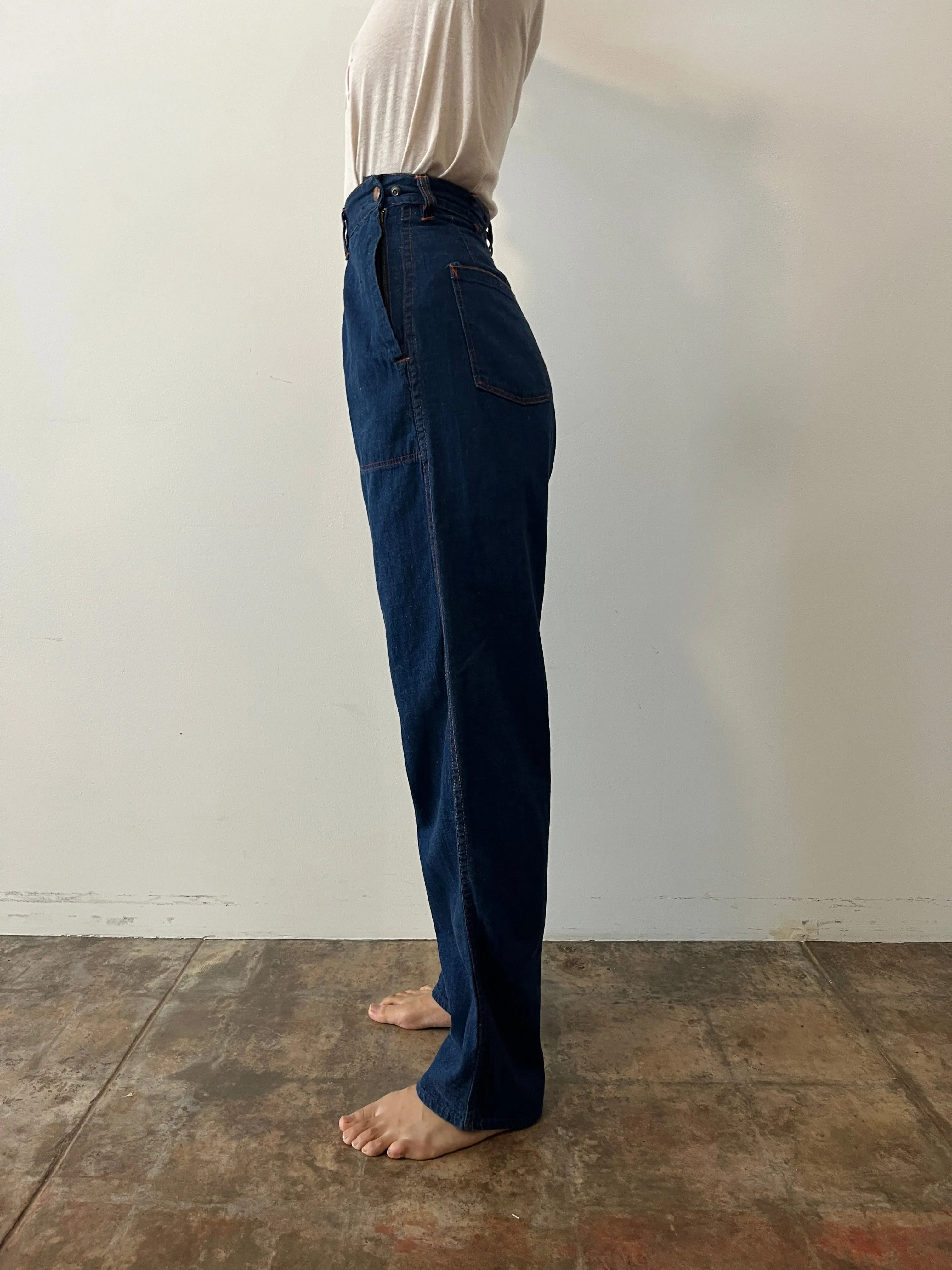 50s Side-Up Denim Pants