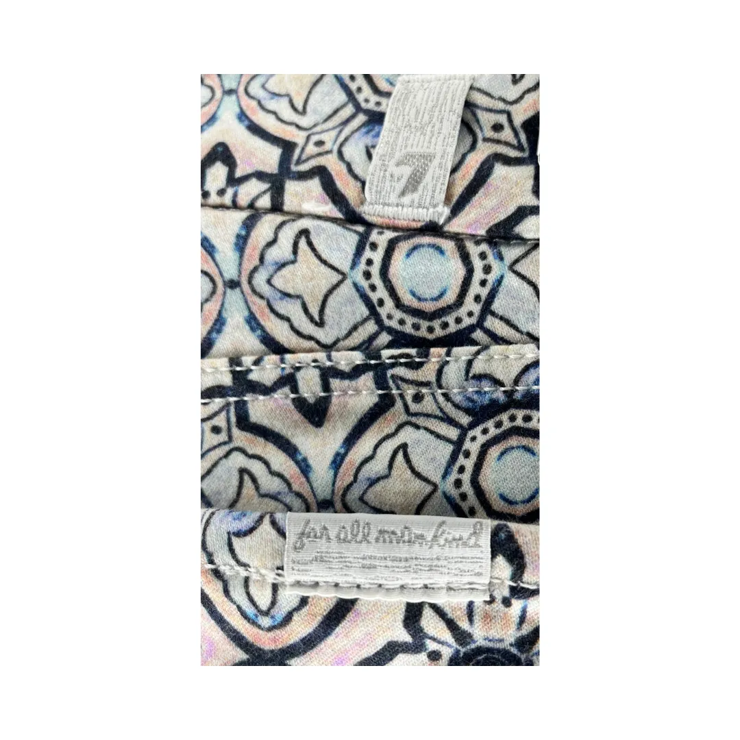 7 For All Mankind Pants Mosaic Pattern Dark Blue Size 29 SKU 000015