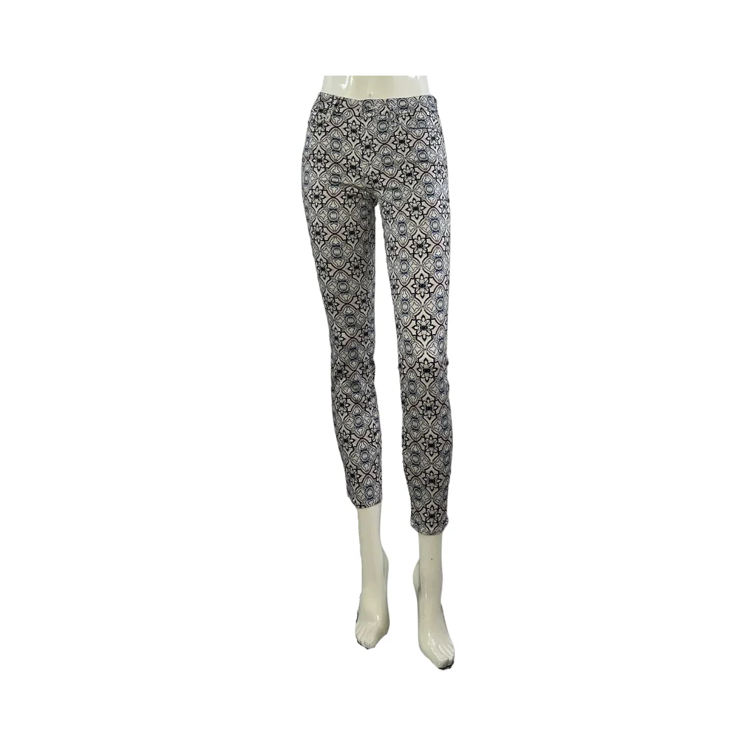 7 For All Mankind Pants Mosaic Pattern Dark Blue Size 29 SKU 000015