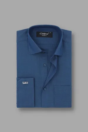 Aegean blue Full sleeve shirt / 052494-05