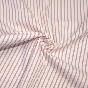 Agythe Burgundy Red Striped Cotton Poplin