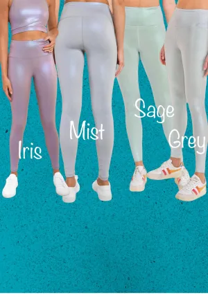 “All About That Bass” Pearlescent Holo Foil Leggings