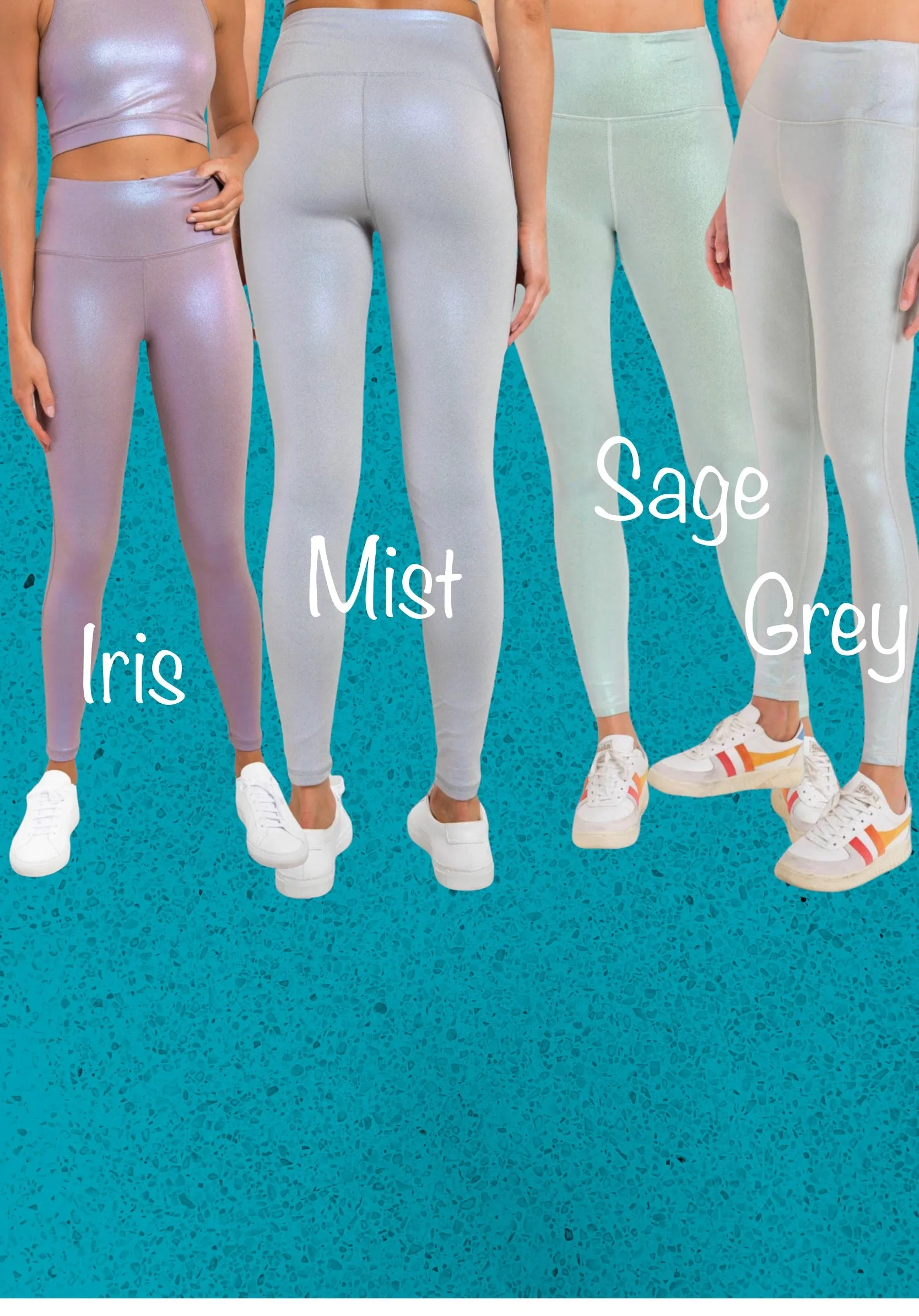 “All About That Bass” Pearlescent Holo Foil Leggings