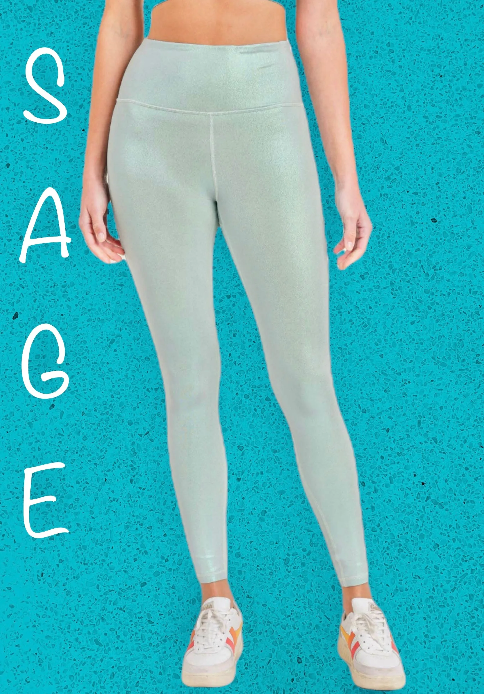 “All About That Bass” Pearlescent Holo Foil Leggings
