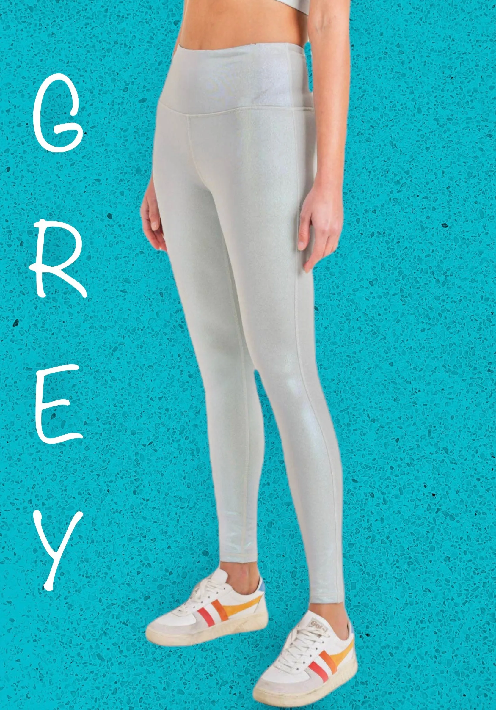 “All About That Bass” Pearlescent Holo Foil Leggings