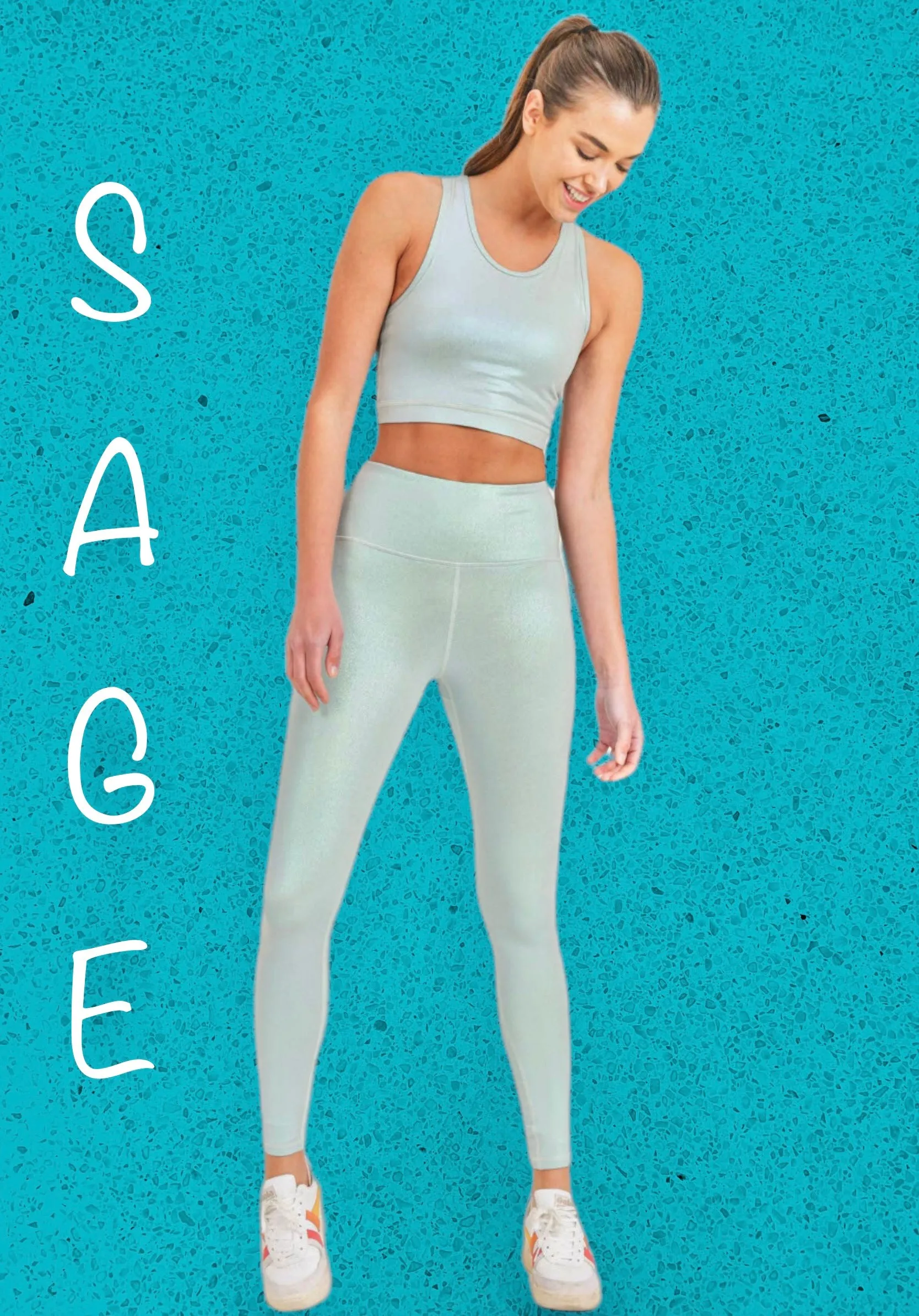 “All About That Bass” Pearlescent Holo Foil Leggings