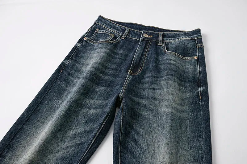 Baggy Jeans Men Denim Pants Wide Leg Trousers Male Loose Fit Casaul Stretch Mens Clothing Large Size 40 Streetwear 2024 Kpop