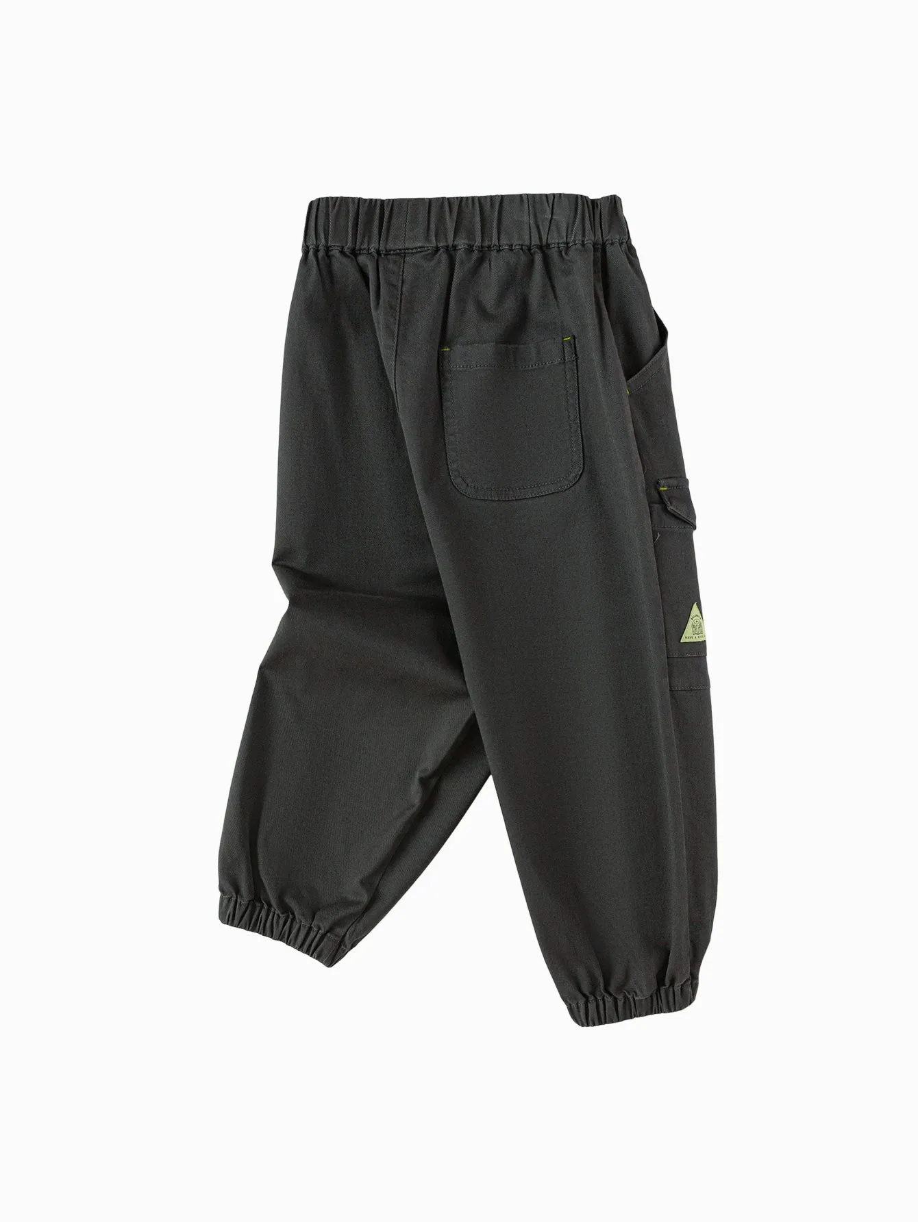 Balabala Children's Clothing Boys Long Pants 2025 Spring New Drawstring Workwear Pants Outdoor Style