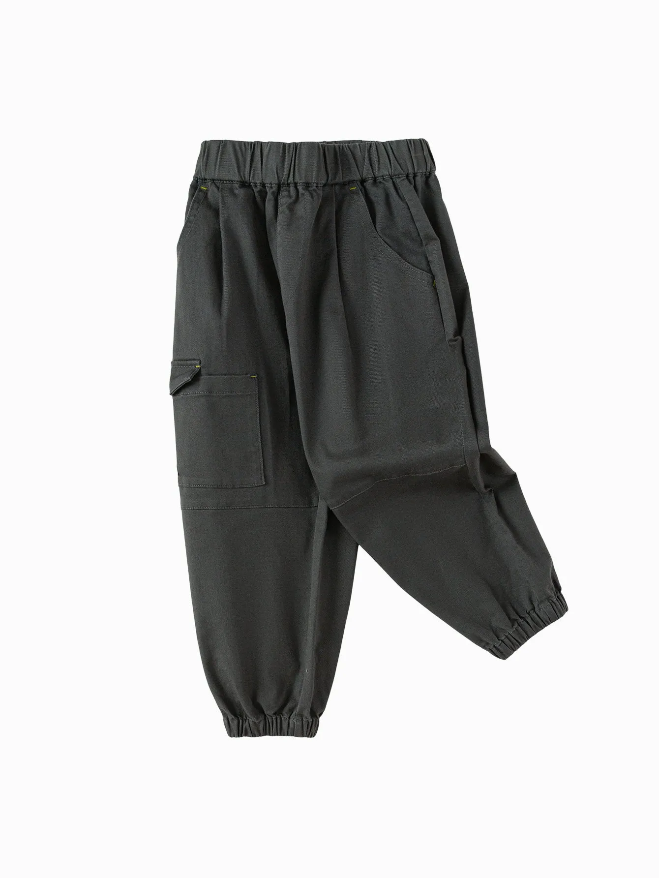 Balabala Children's Clothing Boys Long Pants 2025 Spring New Drawstring Workwear Pants Outdoor Style