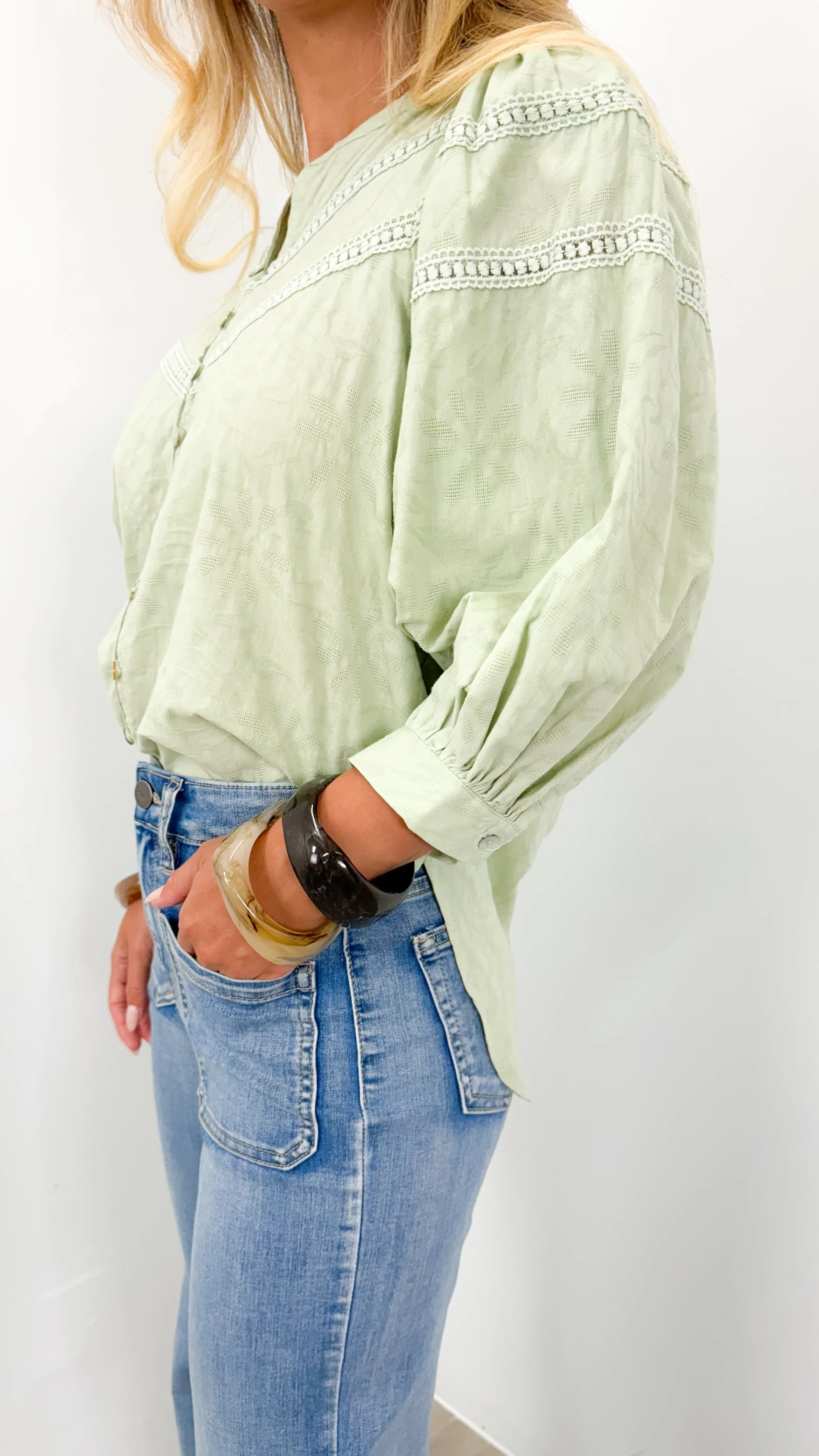BOHEME BLOUSE - SAGE