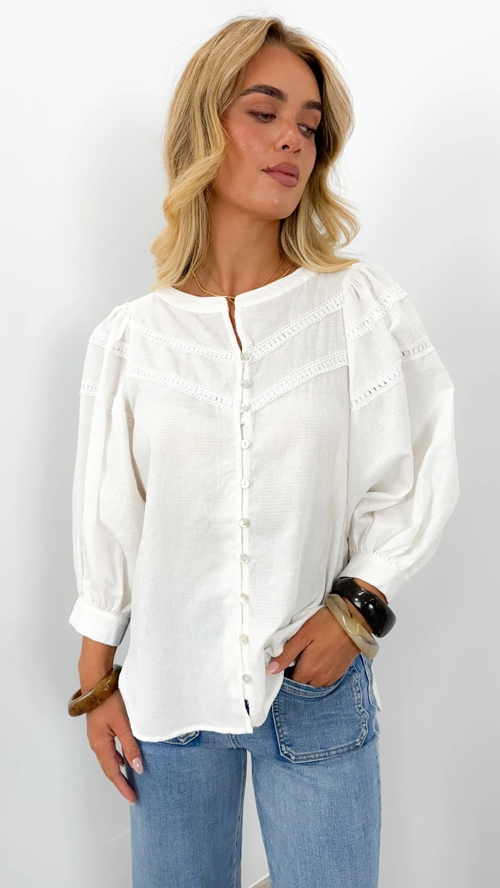 BOHEME BLOUSE - WHITE