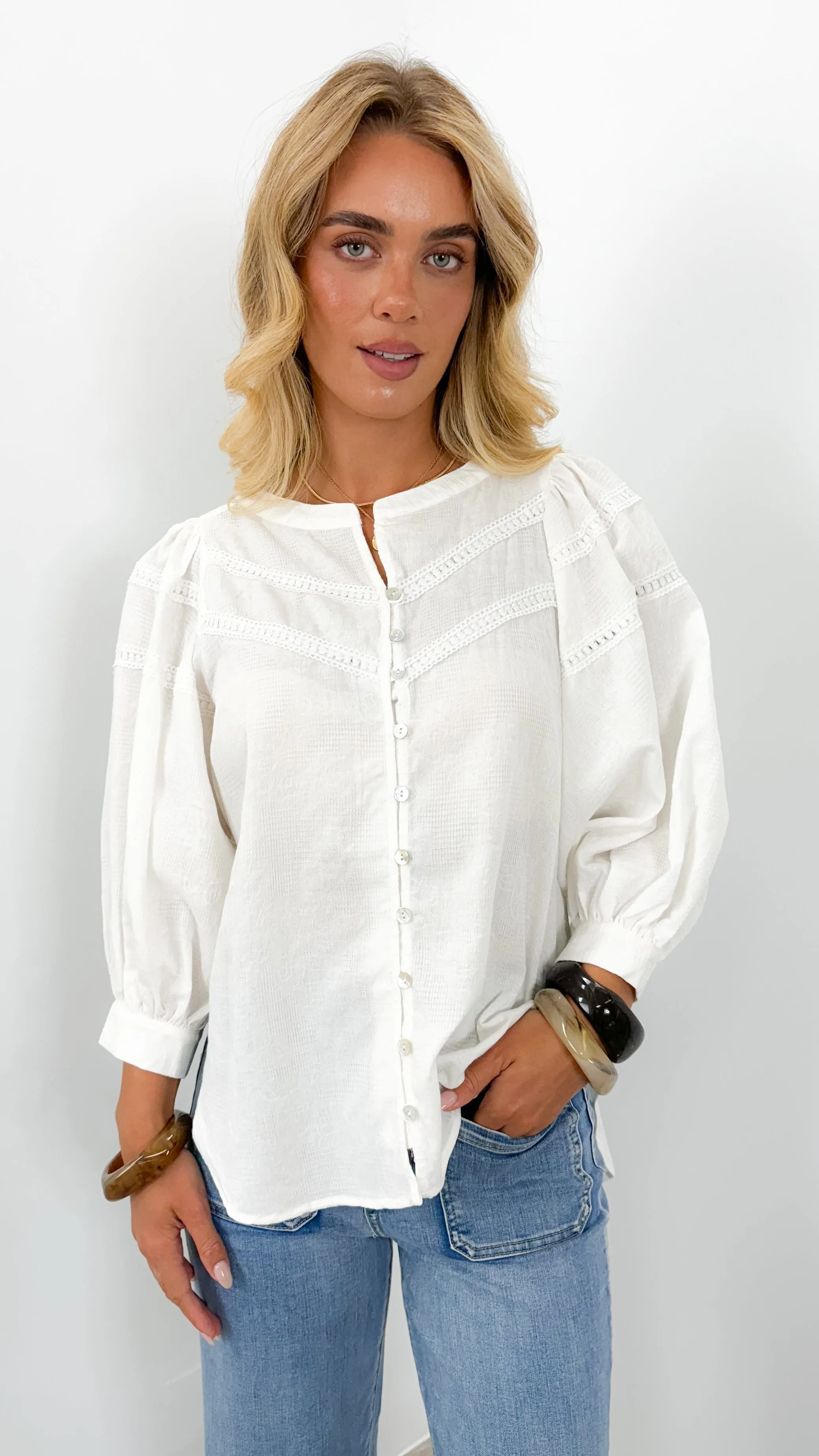 BOHEME BLOUSE - WHITE