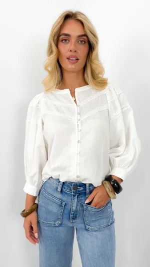 BOHEME BLOUSE - WHITE