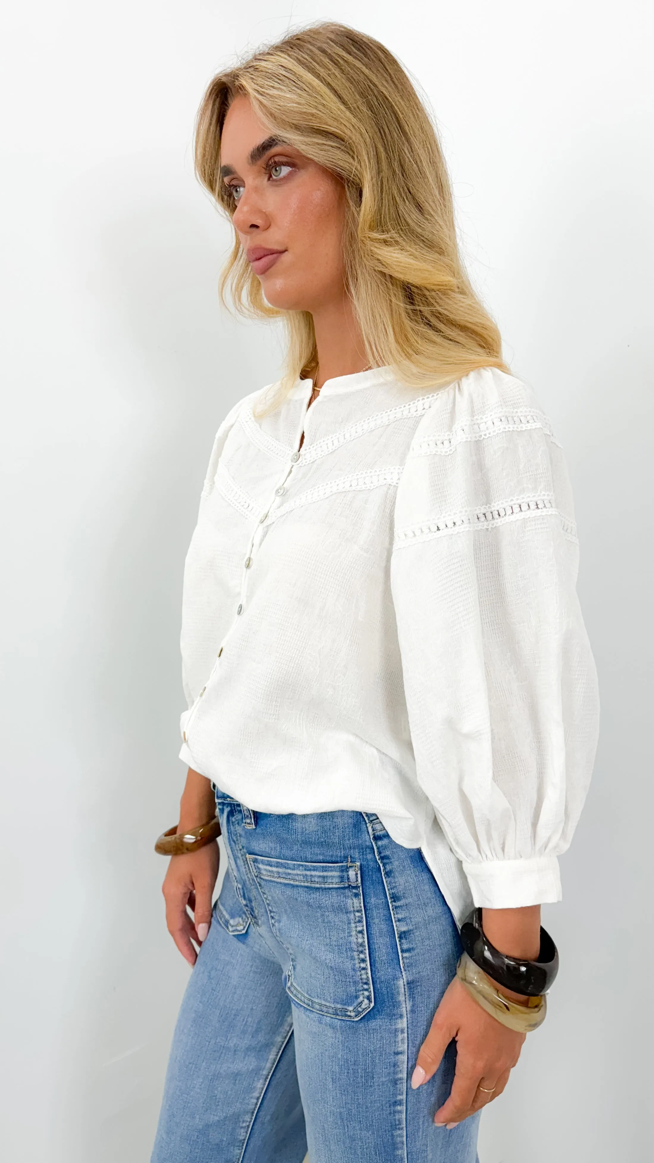 BOHEME BLOUSE - WHITE