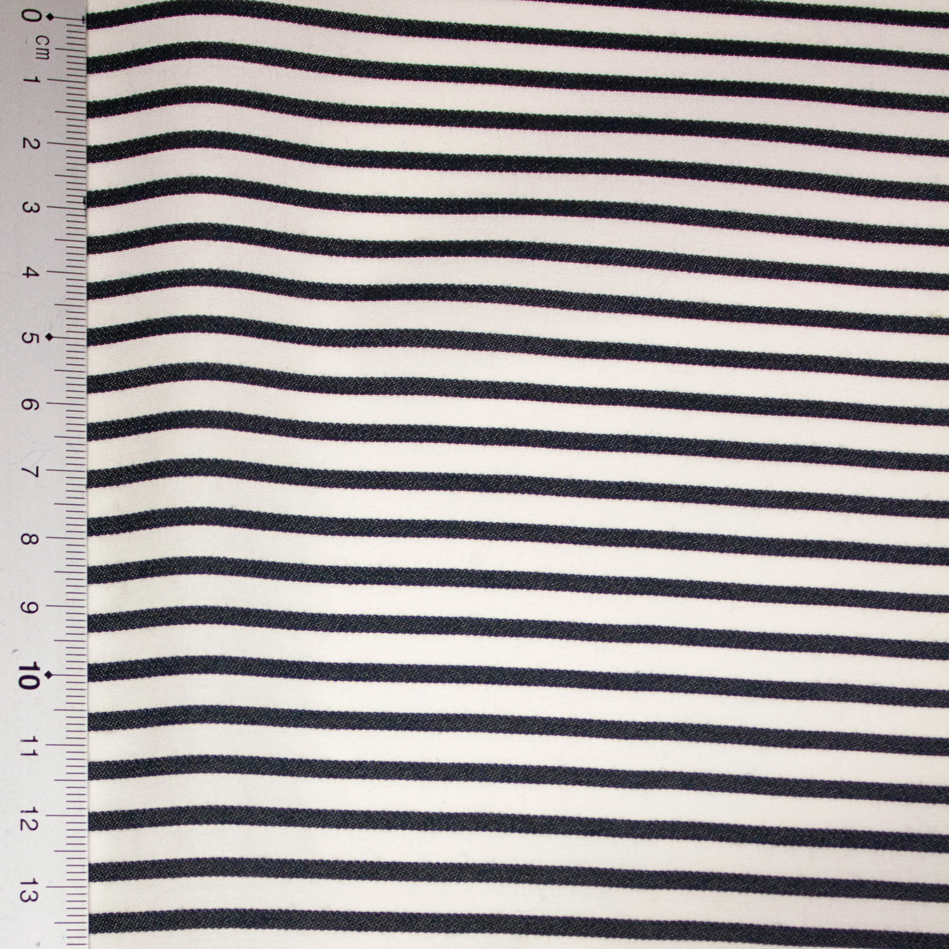 Budan Black & Off White Striped Silk Cotton Blend