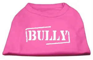 Bully Screen Printed Shirt  Bright Pink Sm (10)