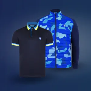 Camo Jacket Carmine Navy Bundle
