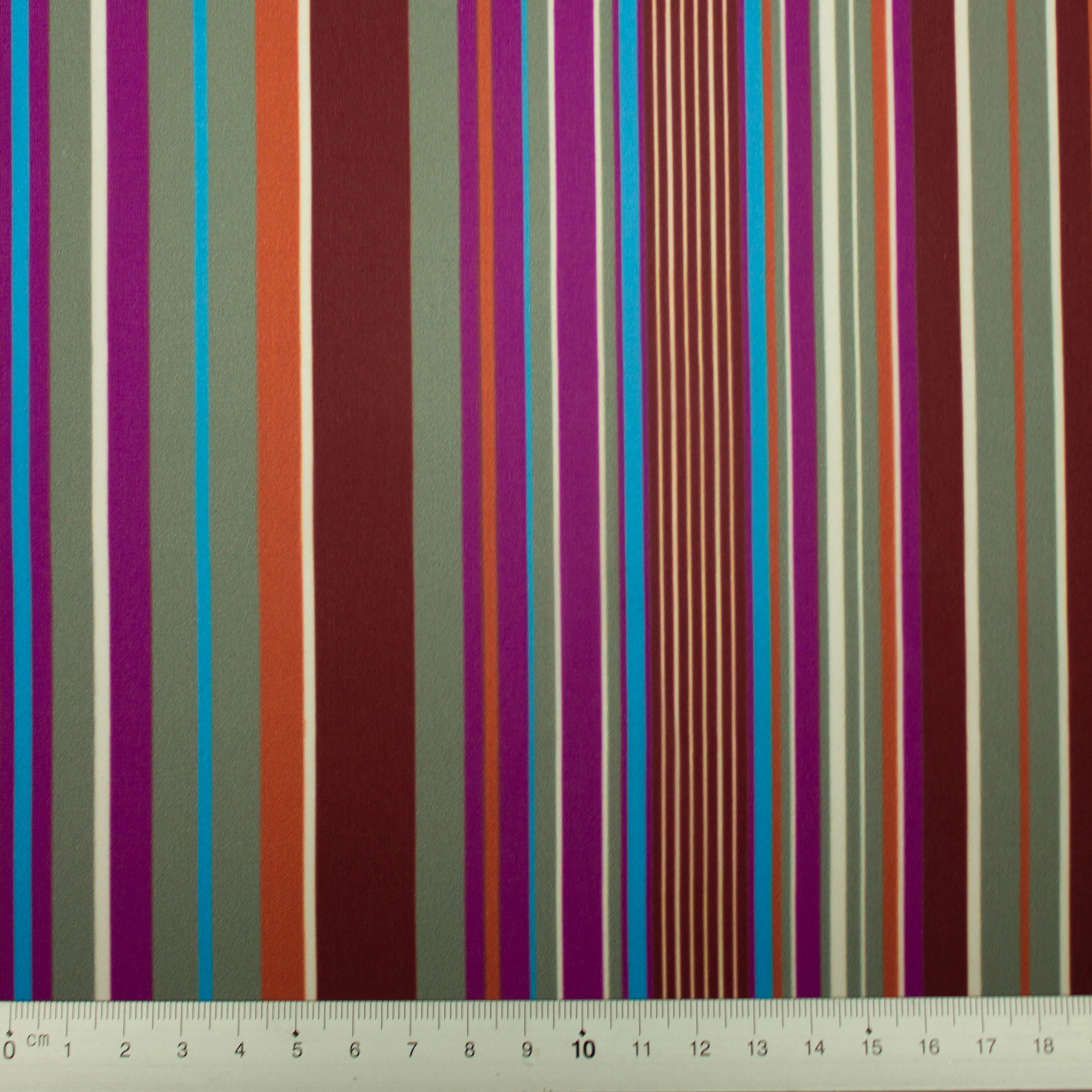 Carlin Multicolour Striped Polyester