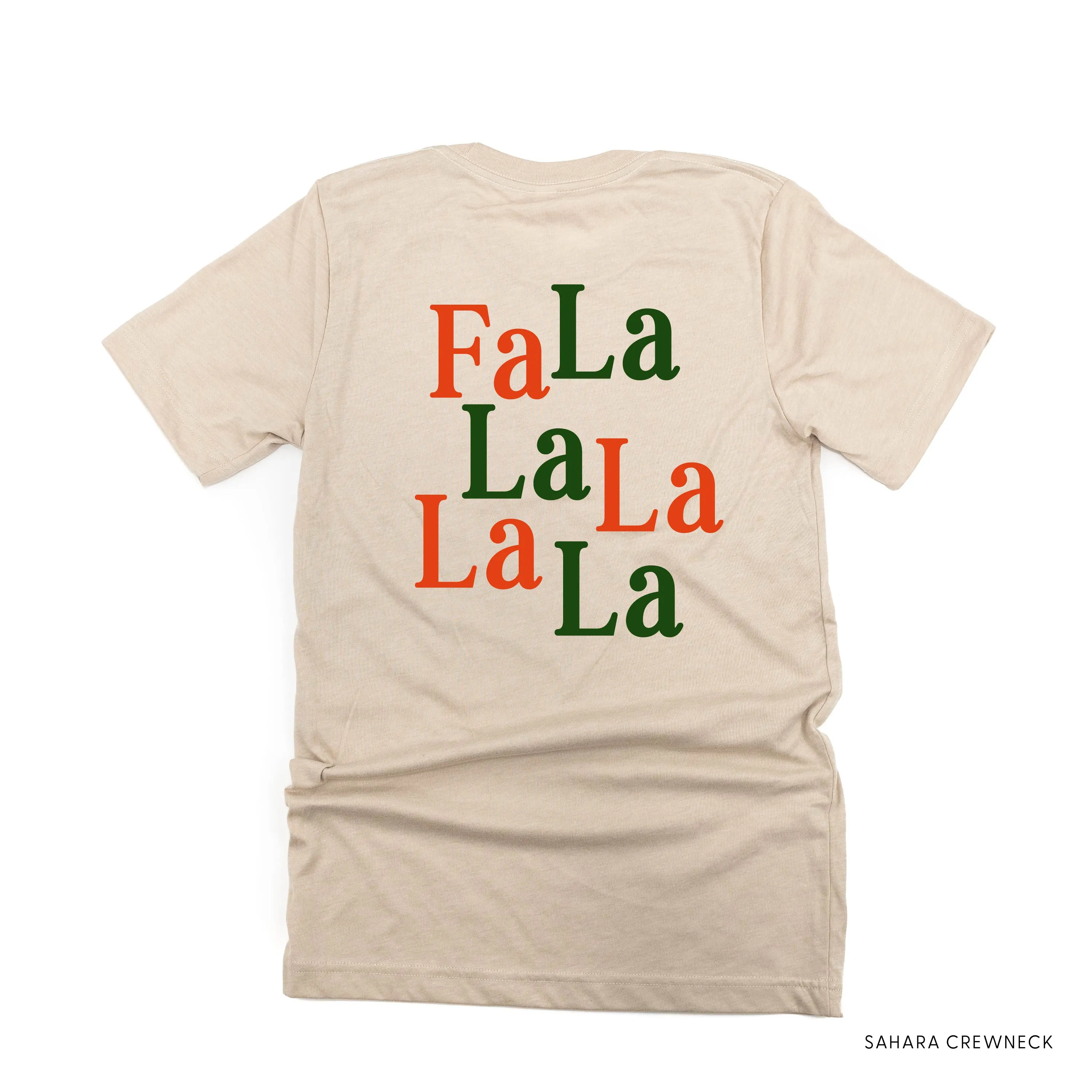 Christmas Wreath - Fa La La La La La (f&b) - Unisex Tee