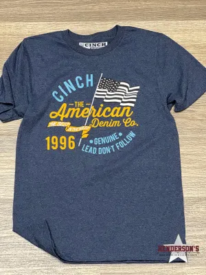 Cinch Graphic Tee ~ Heather Navy