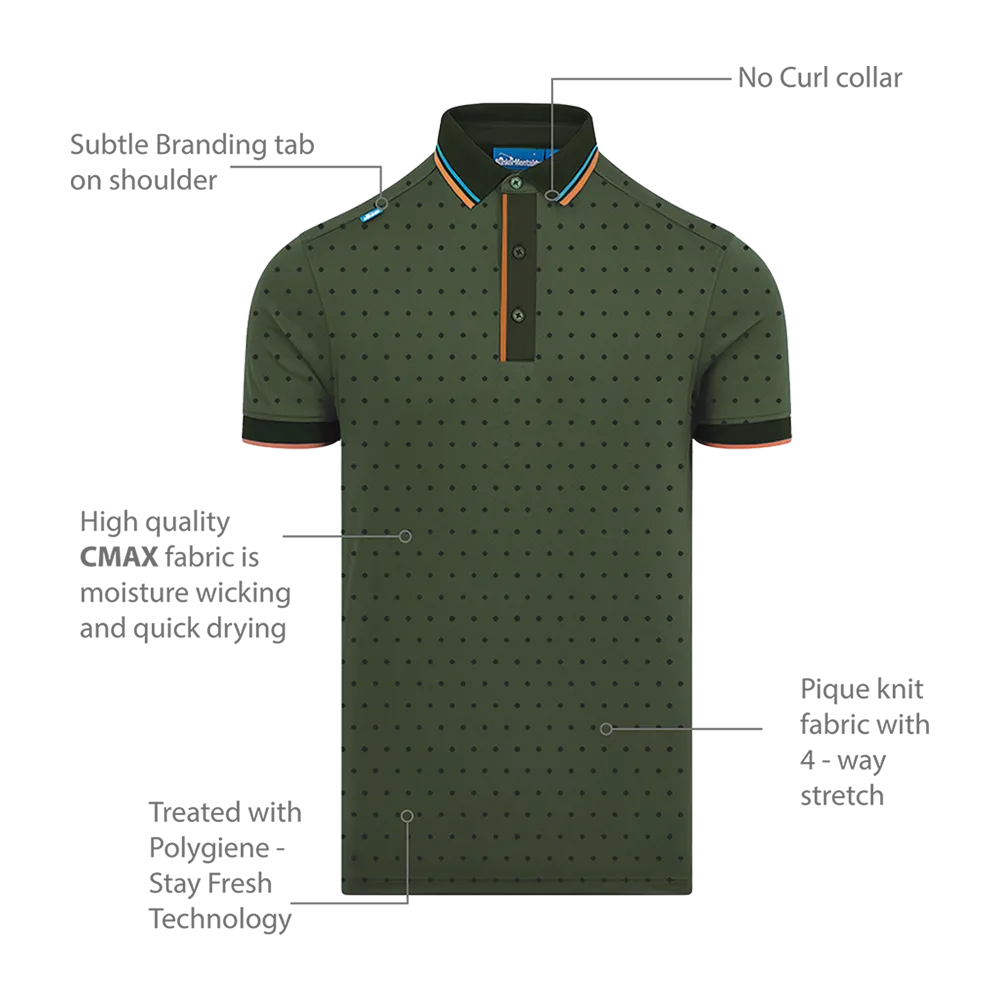 CMAX Polka Dot Polo Bundle - Navy & Khaki