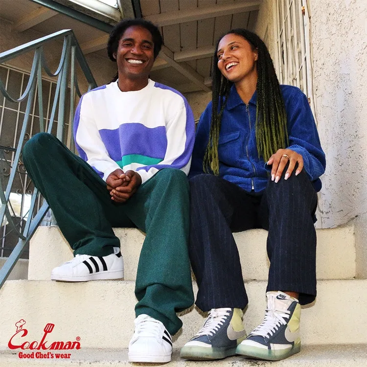 Cookman Chef Pants - Light Tweed Stripe : Green