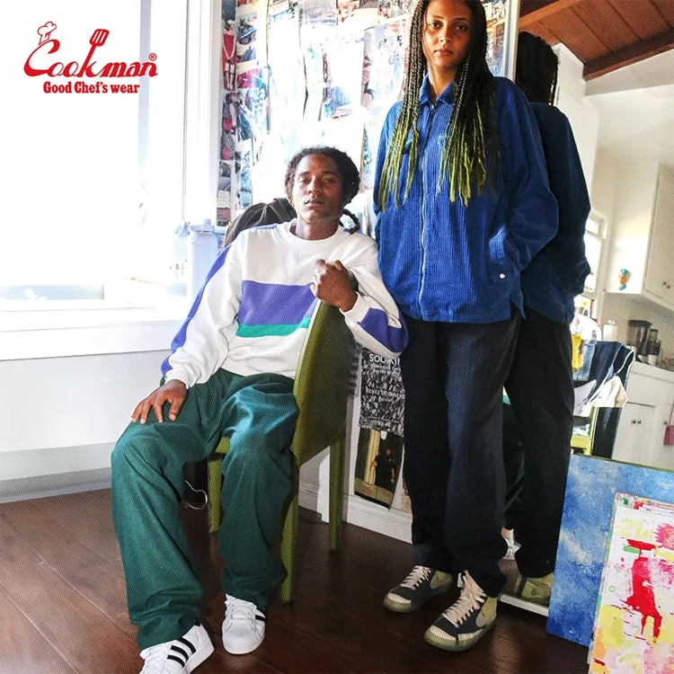 Cookman Chef Pants - Light Tweed Stripe : Green