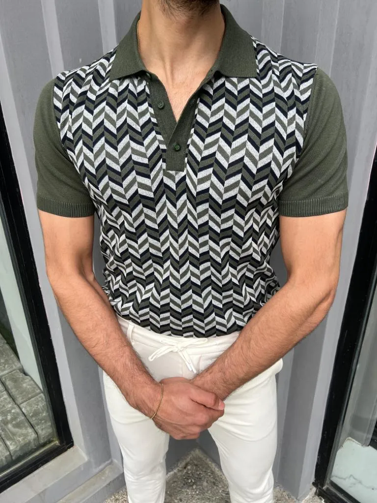 Cooper Slim Fit Khaki Polo Tees