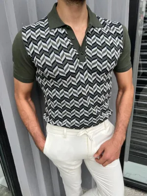 Cooper Slim Fit Khaki Polo Tees