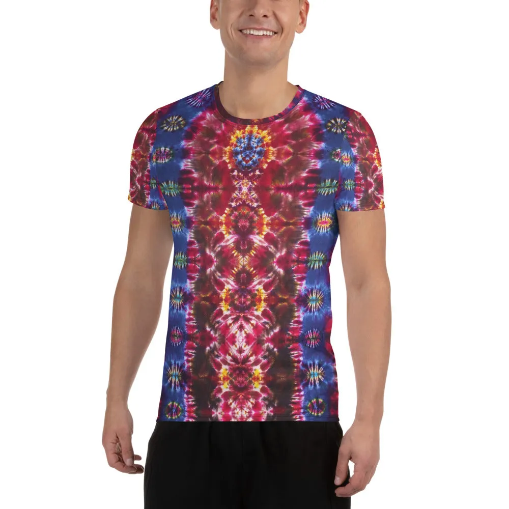 Cosmic Portal' - Art Print Men's Athletic T-shirt (Body fitted)