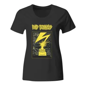 Dad Brains - Bottle - Black - Fitted T-Shirt