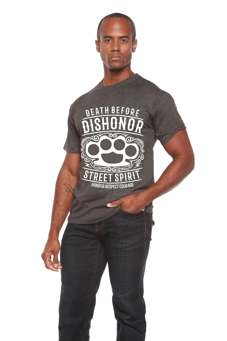 Death Before Men's Bamboo Viscose/Organic Cotton Short Sleeve Graphic T-Shirt