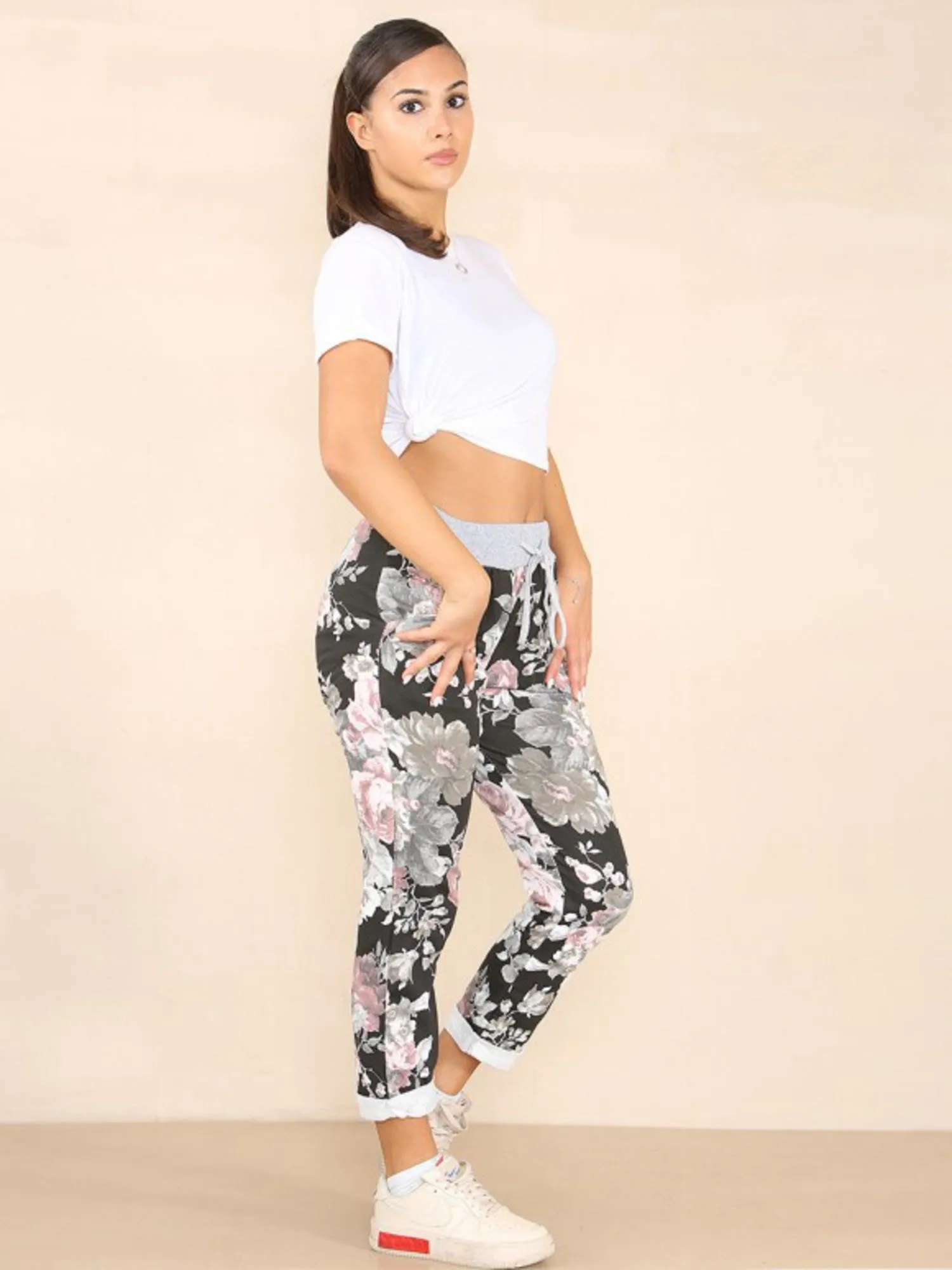 DENVER ROSE BLACK TROUSERS