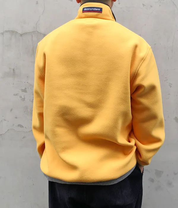 DESCENDANT/HUMMING FLEECE PULLOVER (YELLOW)