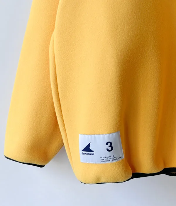 DESCENDANT/HUMMING FLEECE PULLOVER (YELLOW)