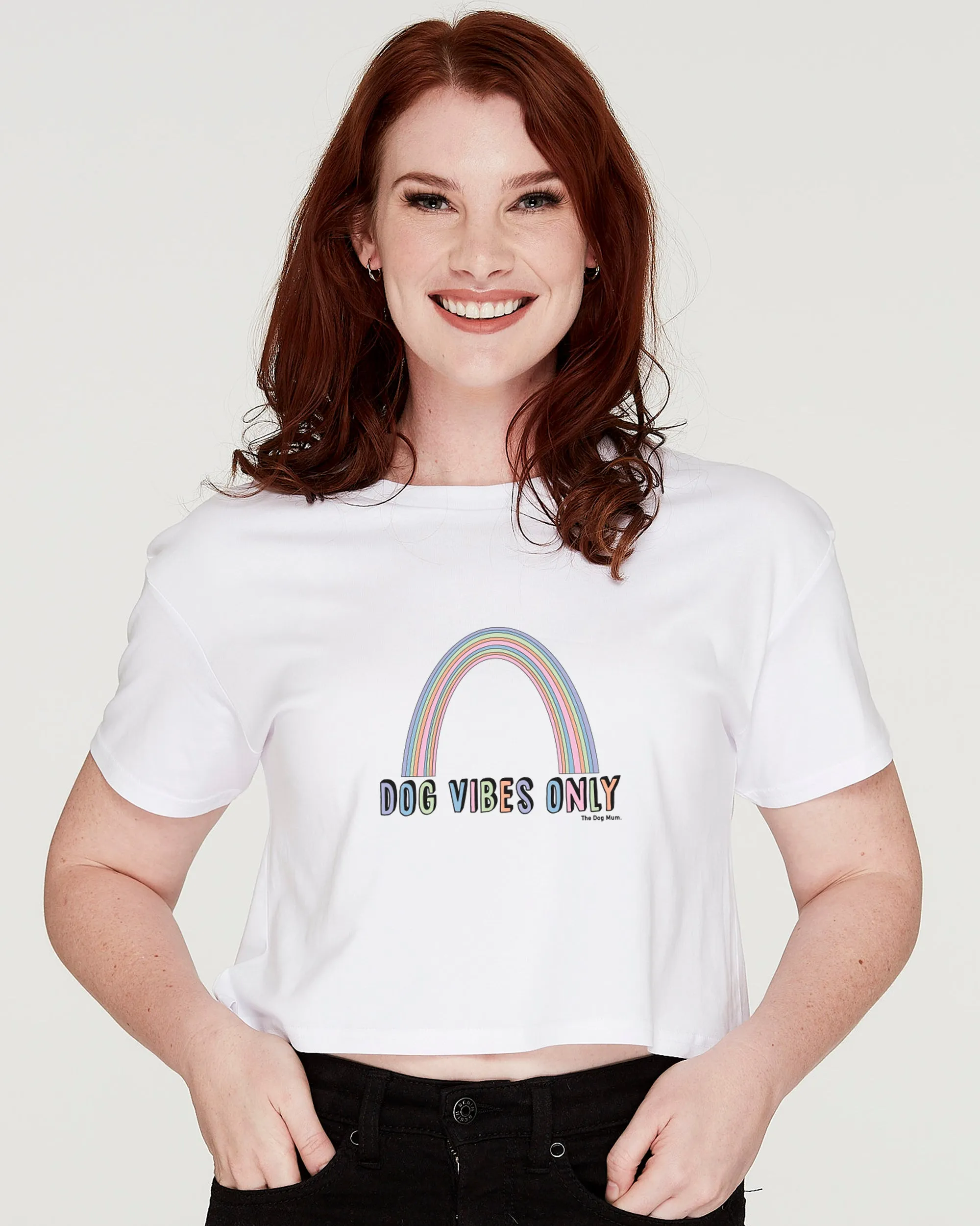 Dog Vibes Only Crop T-Shirt