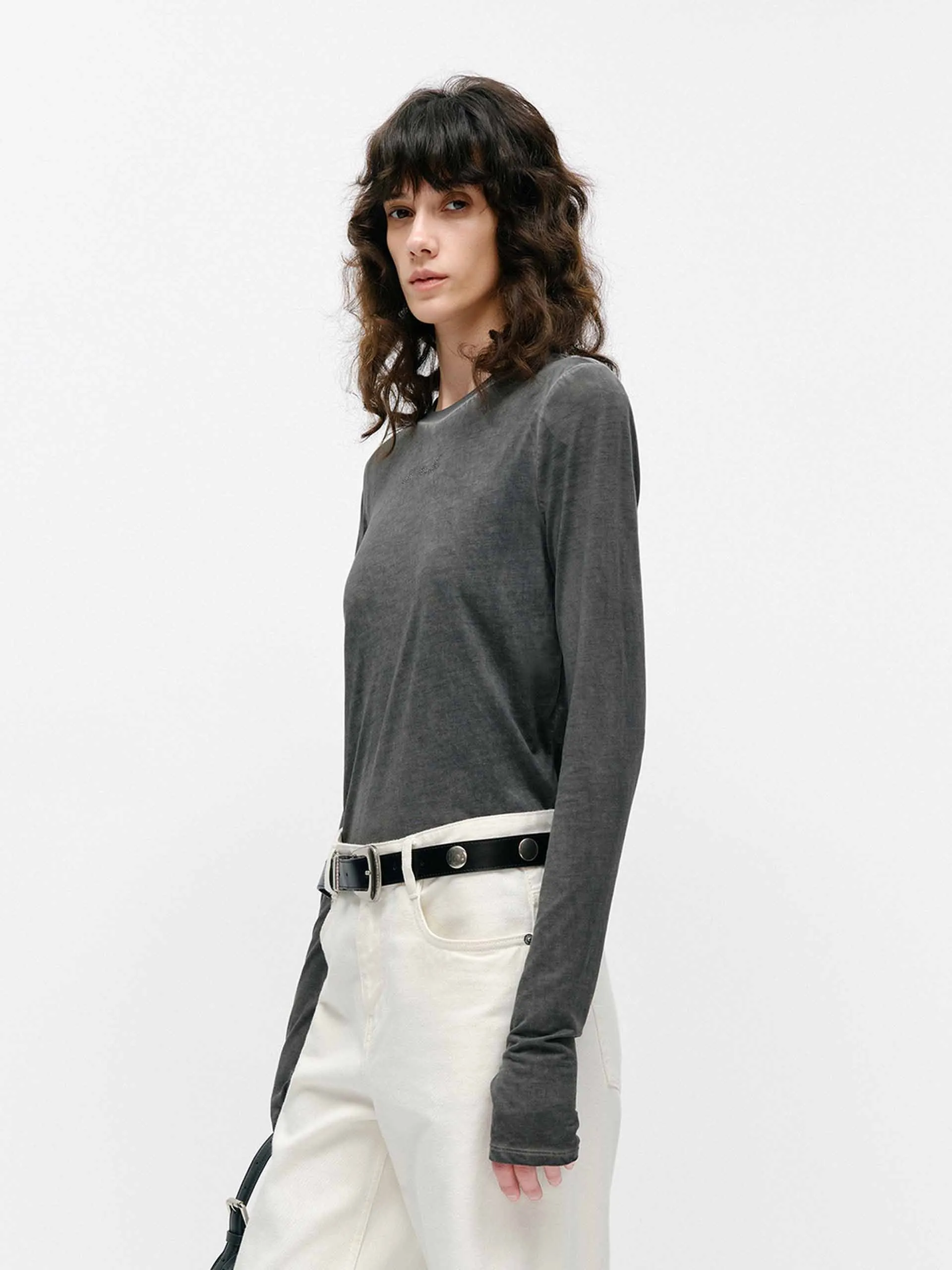 Dyed Wash Fitted T-shirt