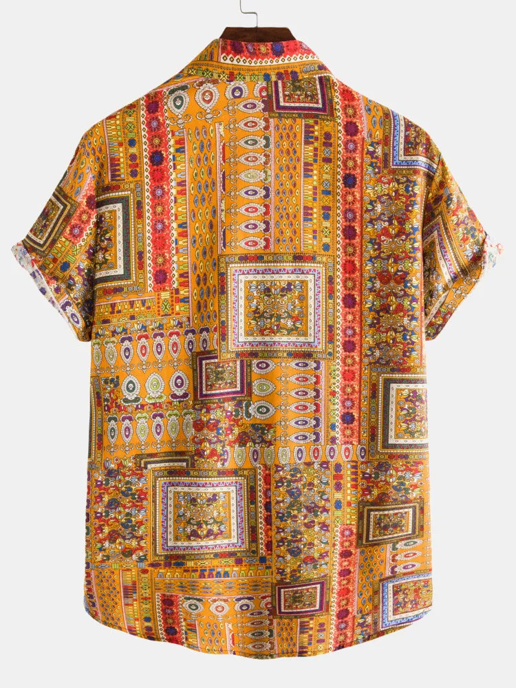 Ethnic Print Cotton Shirts