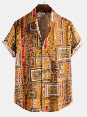 Ethnic Print Cotton Shirts