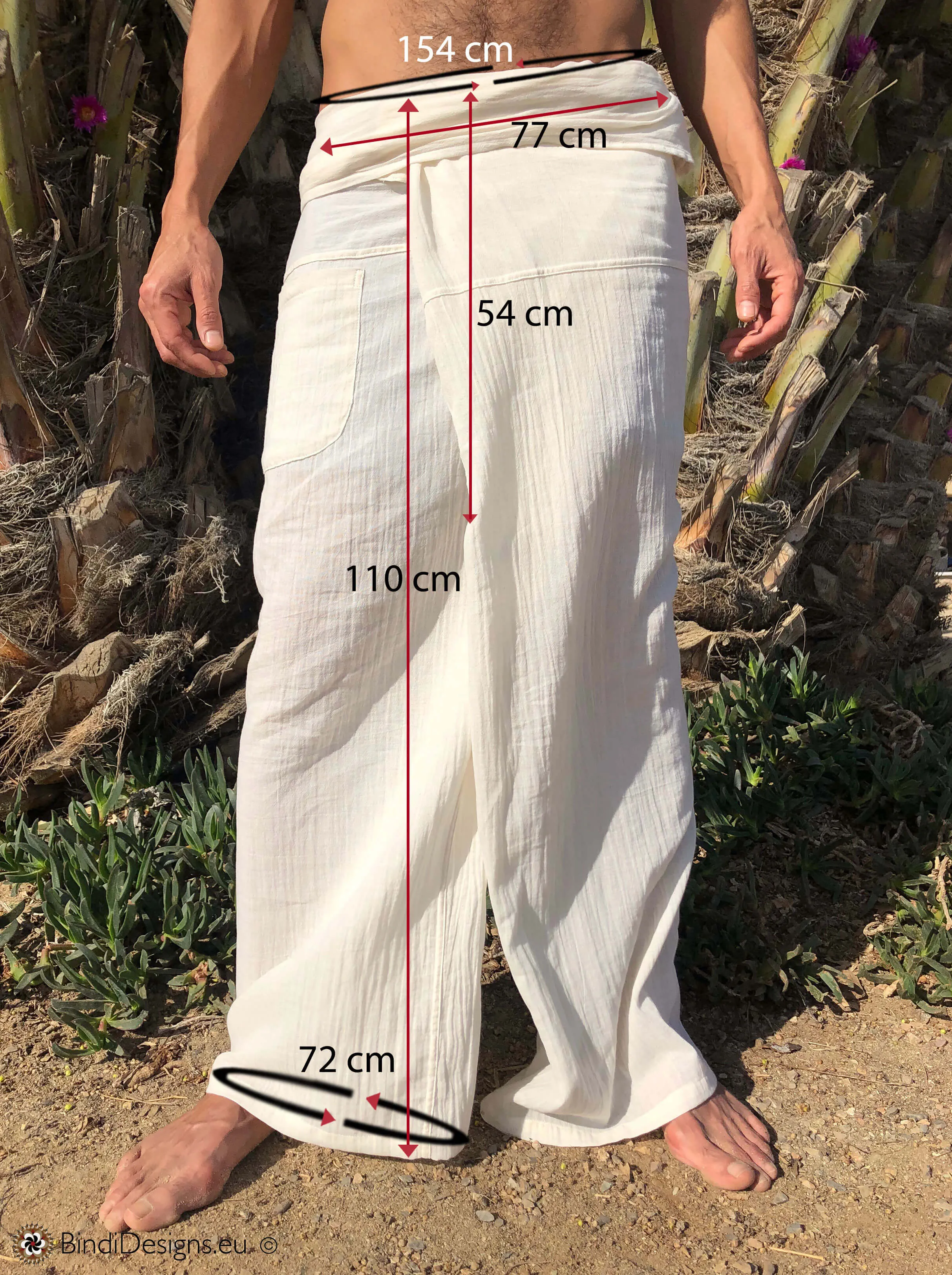 Extra Light Natural Cotton Thai Fisherman Pants