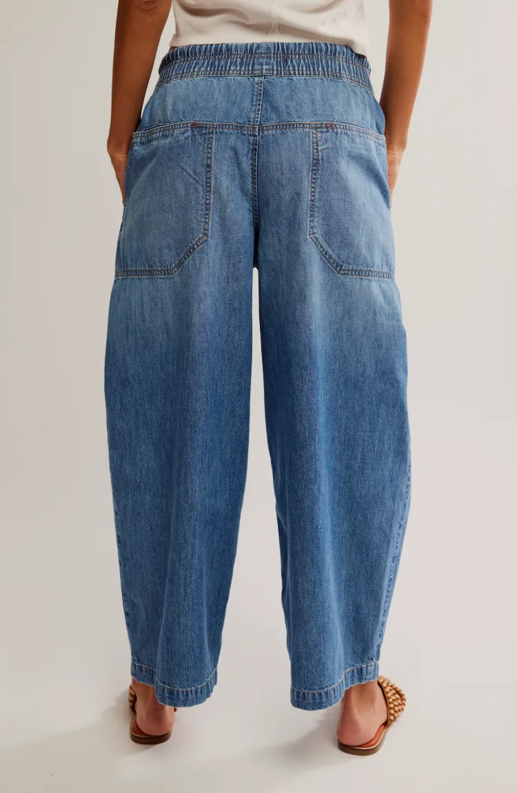 Free People Easy Peasy Pull on Denim