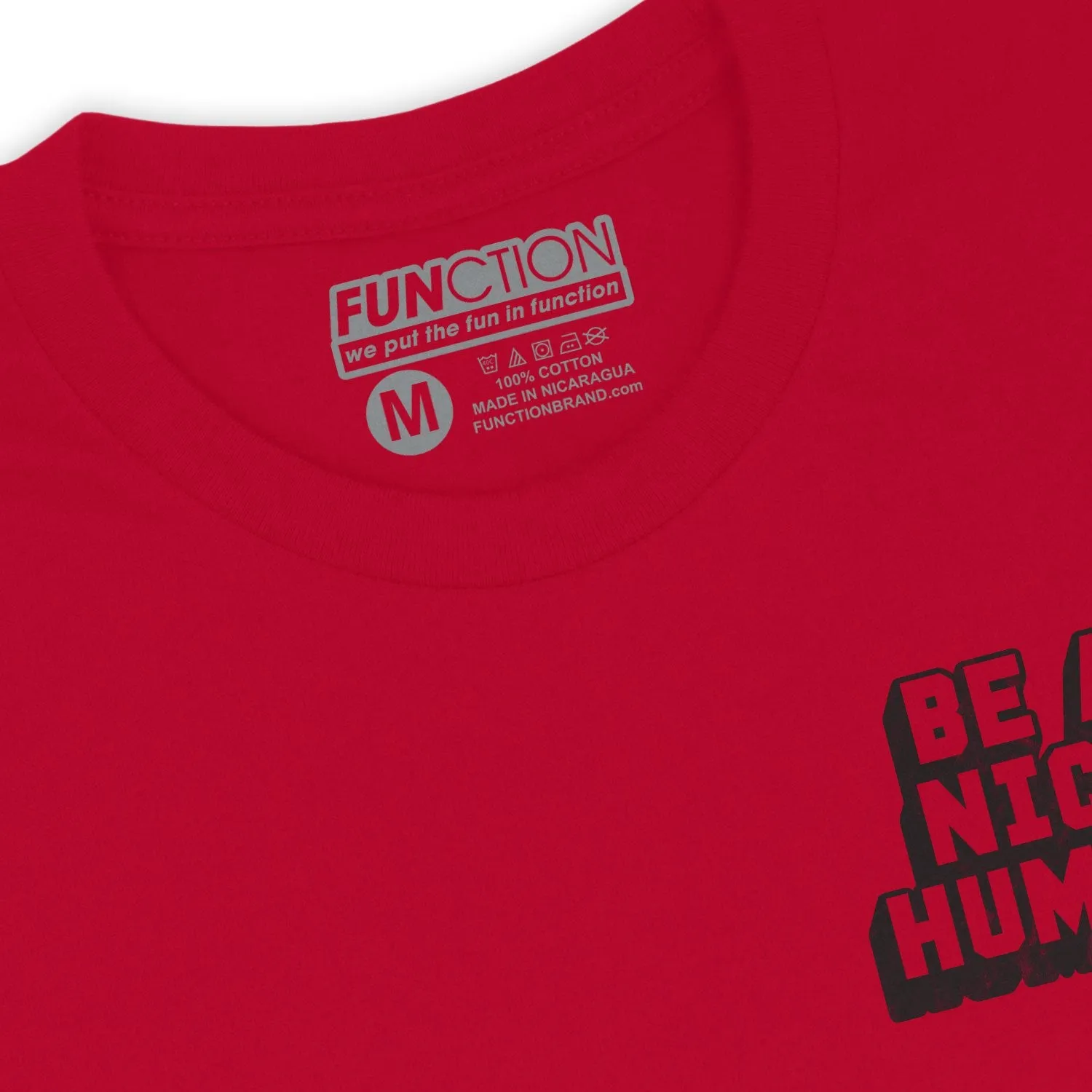Function - Be A Nice Human Fashion Womens  T-Shirt
