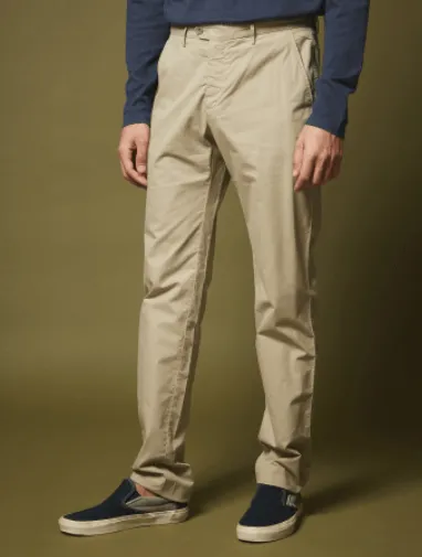 Hartford Cotton Twill Tobby Pant in Dune