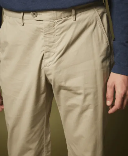 Hartford Cotton Twill Tobby Pant in Dune