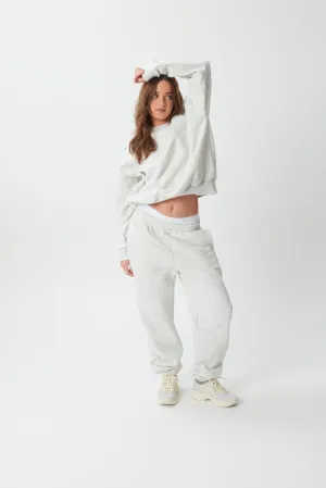 Hygge Cosy Sweatspants - Light Grey Marl