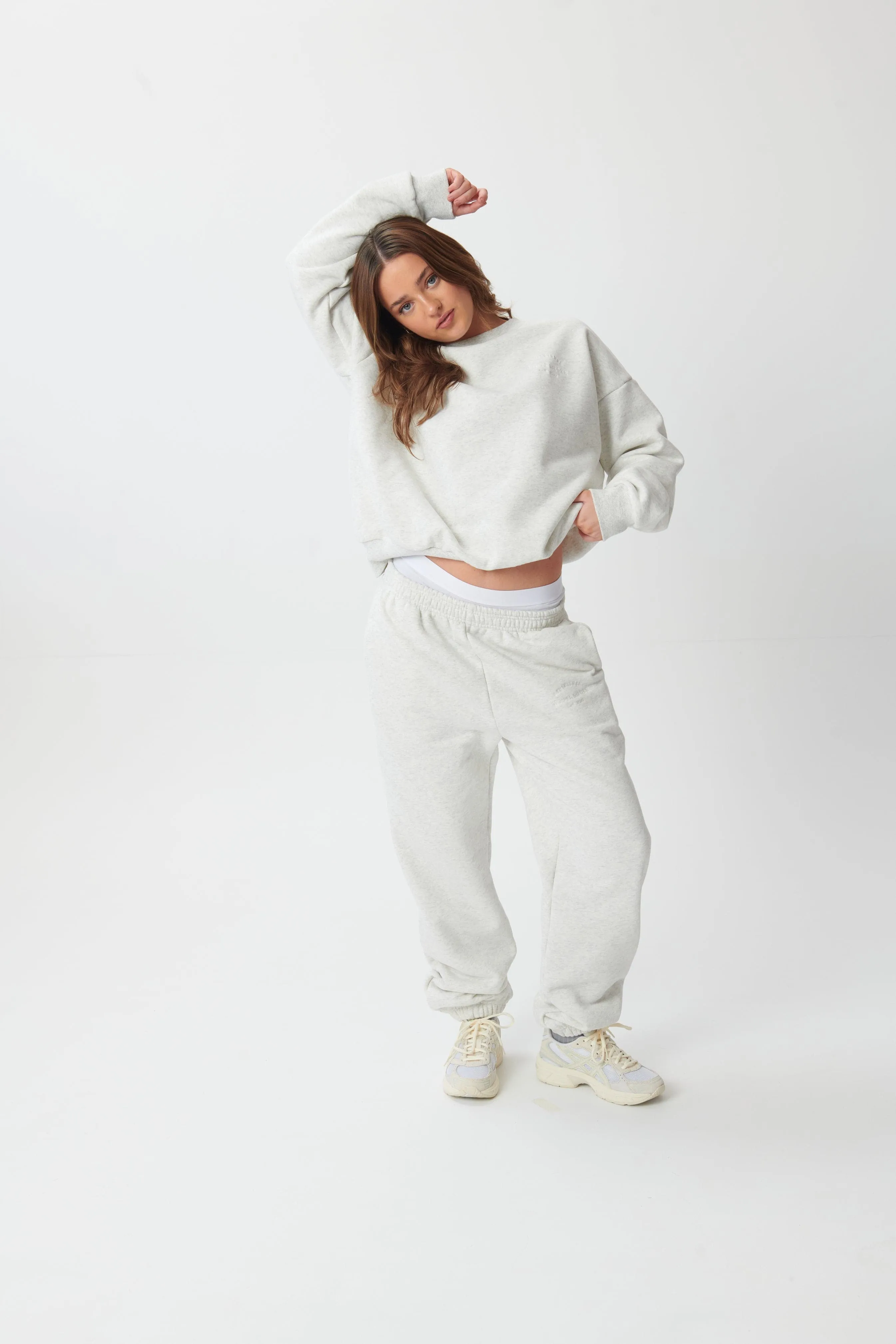 Hygge Cosy Sweatspants - Light Grey Marl