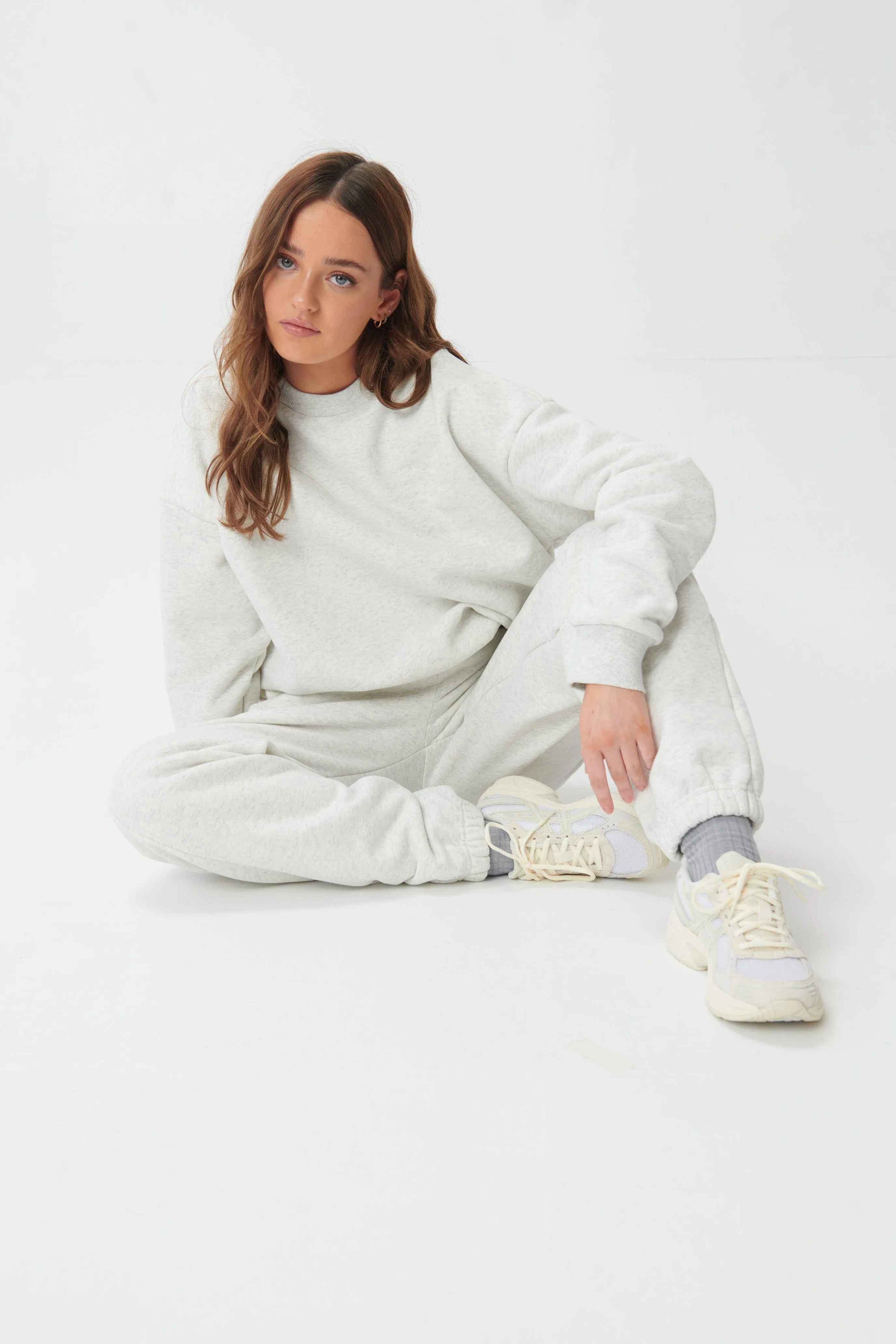 Hygge Cosy Sweatspants - Light Grey Marl
