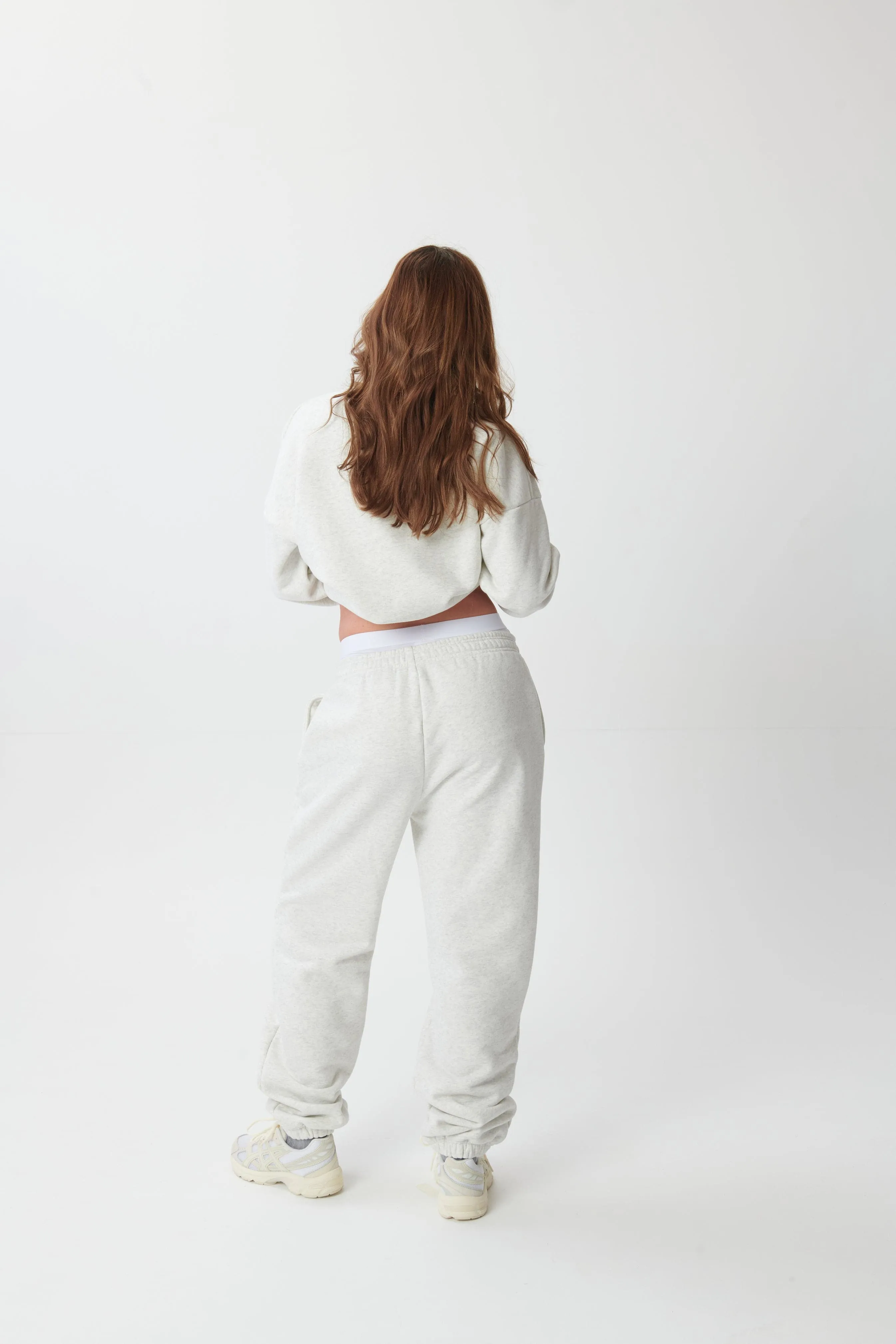 Hygge Cosy Sweatspants - Light Grey Marl
