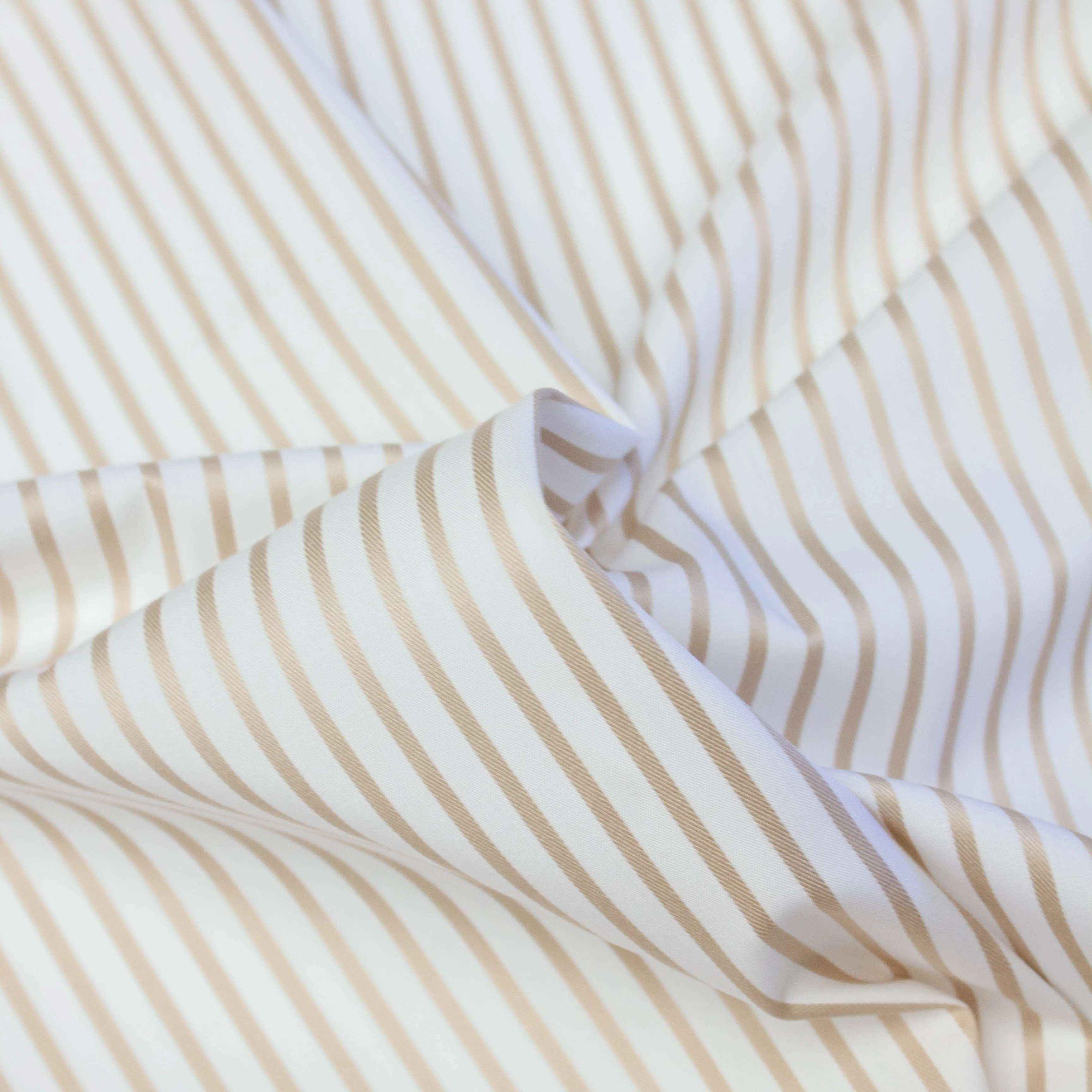 John Beige Striped Cotton SHOWROOM SAMPLE 34CM X 60CM